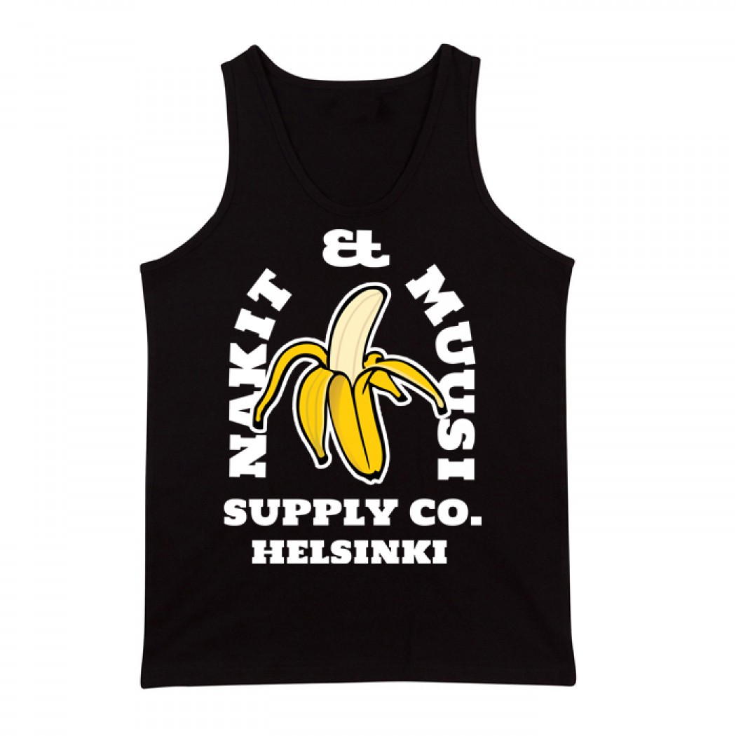 Nakit & Muusi Banana Supply Mens Tank Top Black