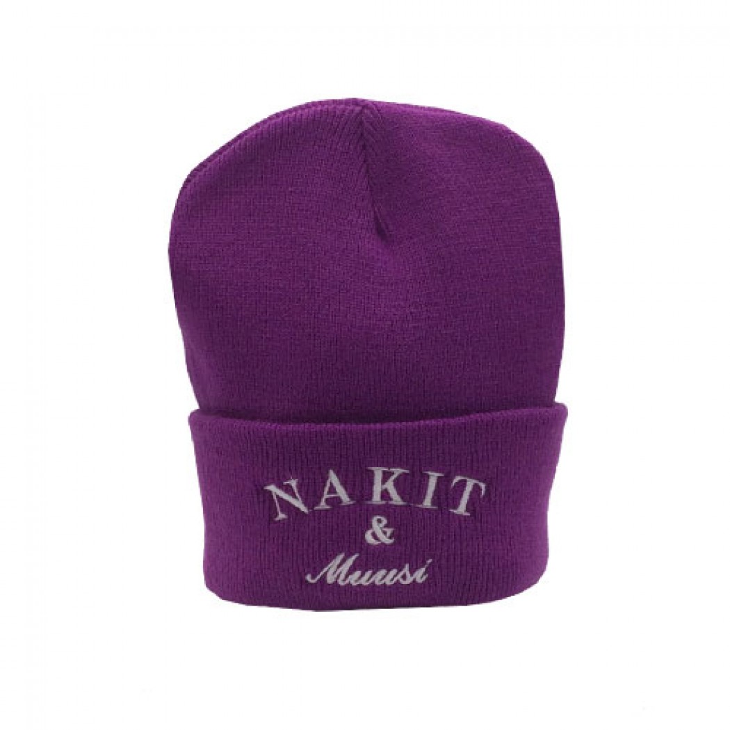 Nakit & Muusi Beanie Hat Purple
