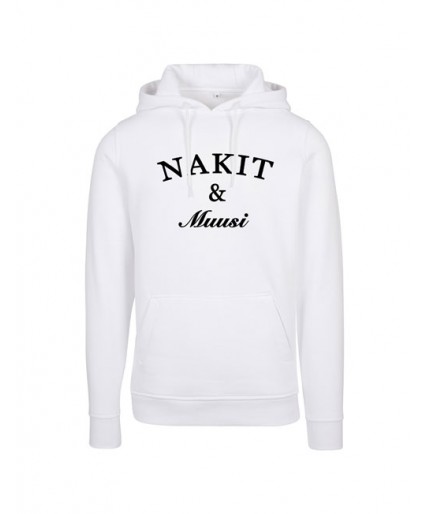 Nakit & Muusi Mens Premium Hoodie White