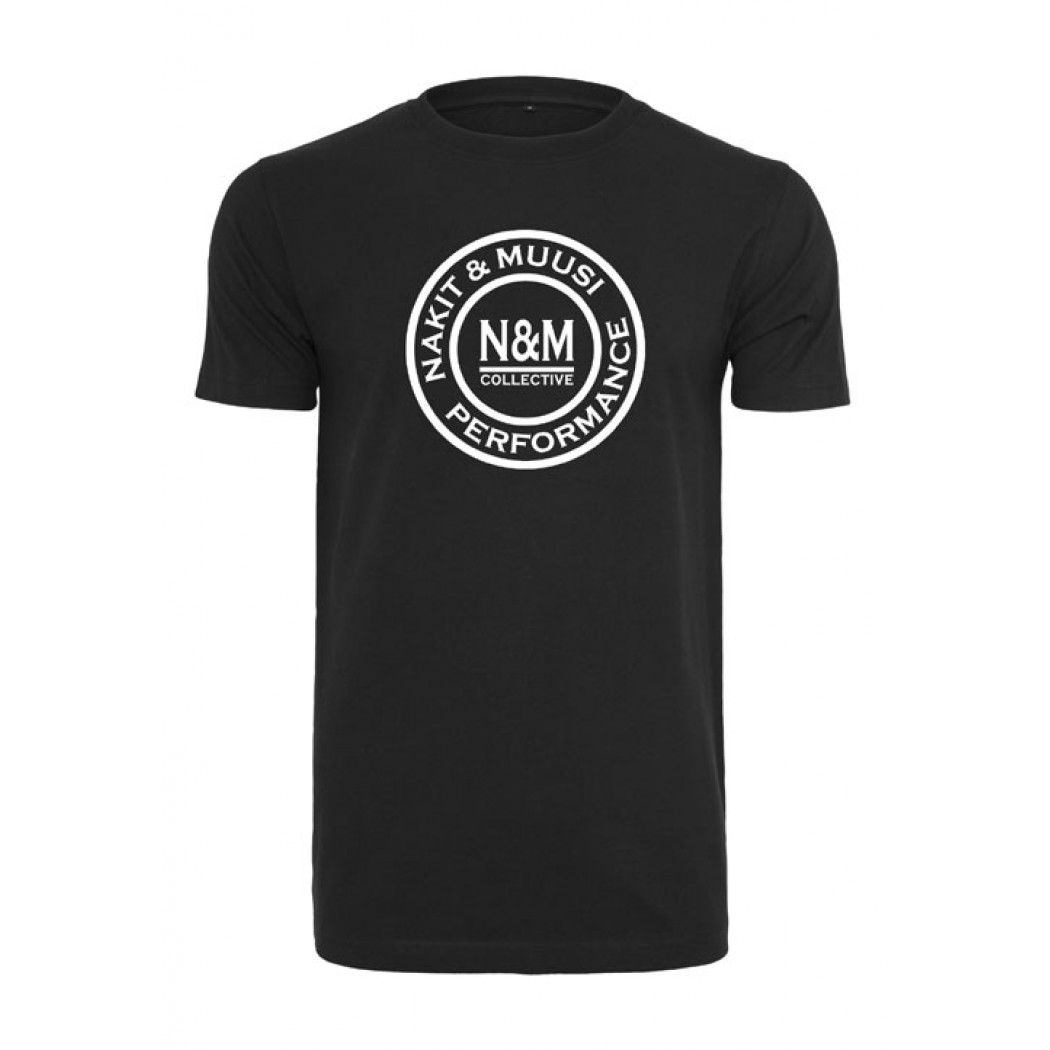 Nakit & Muusi Performance Mens Fitted Premium T-shirt Black