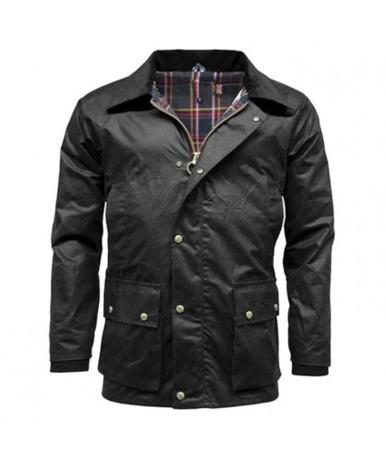 Barker Antique Wax Jacket Black Barker Antique Wax Jacket Black