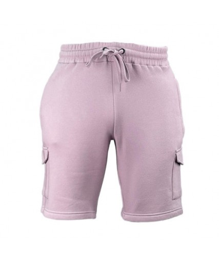 Mens Fleece Cargo Shorts Lavender