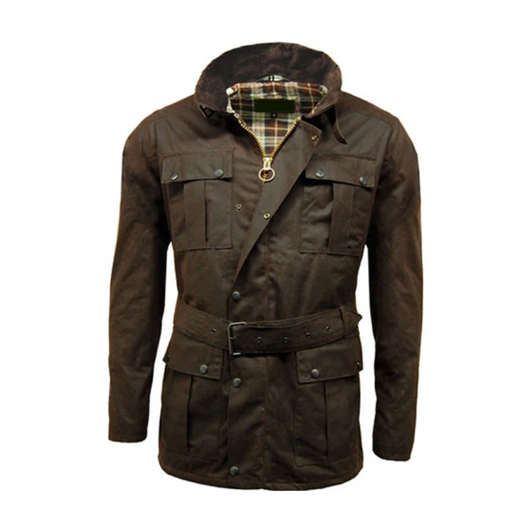 Continental Wax Jacket Brown Continental Wax Jacket Brown