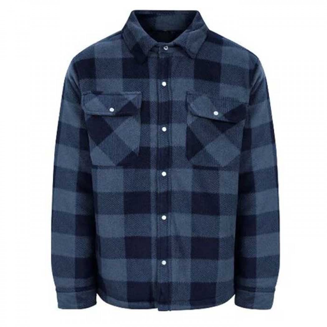 Champion Kinross Quilted Fleece Shirt Light Blue