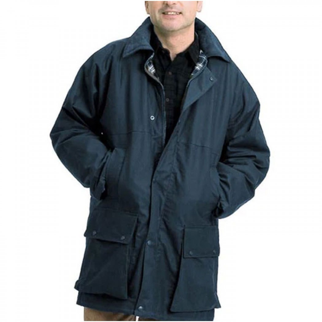Classic Padded Wax Jacket Navy