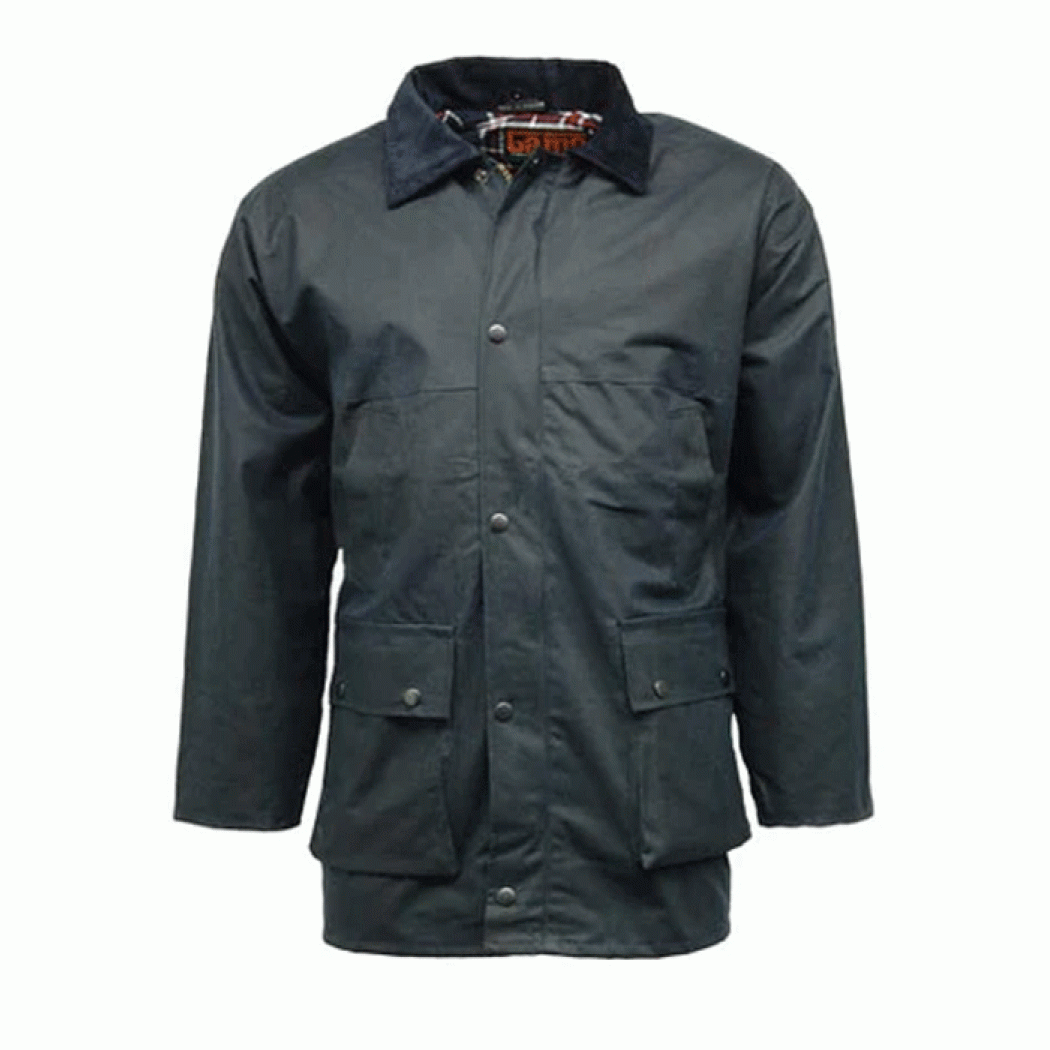 Unpadded Lightweight Wax Jacket Navy Unpadded Lightweight Wax Jacket Navy