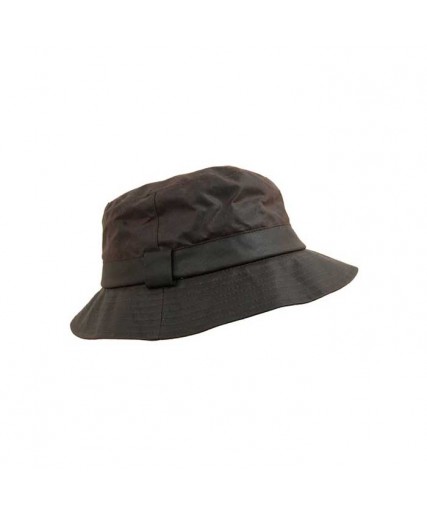 Wax Cotton Bush Hat Brown
