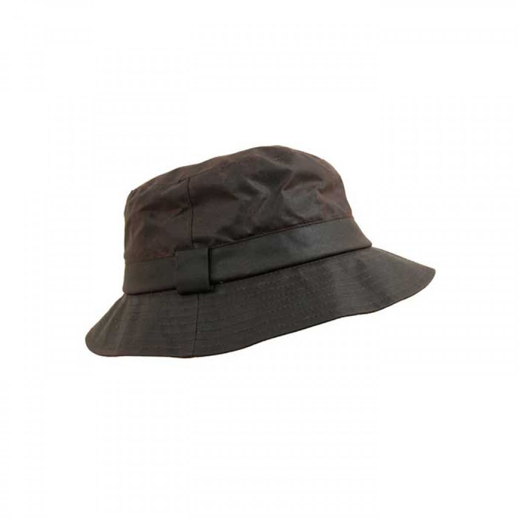 Wax Cotton Bush Hat Olive