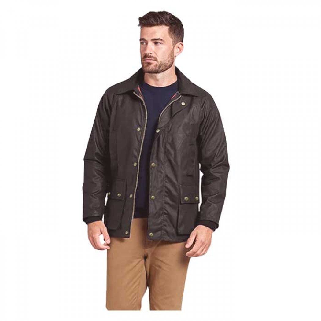 Barker Antique Wax Jacket Black Barker Antique Wax Jacket Black
