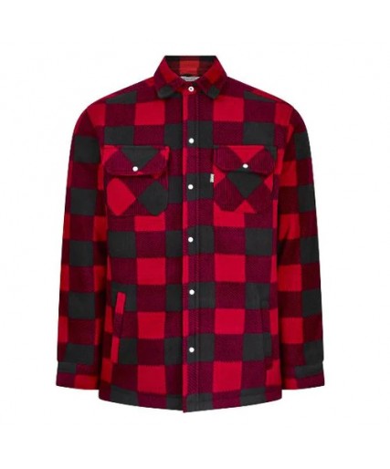 Champion Kinross Quilted Fleece Shirt Red