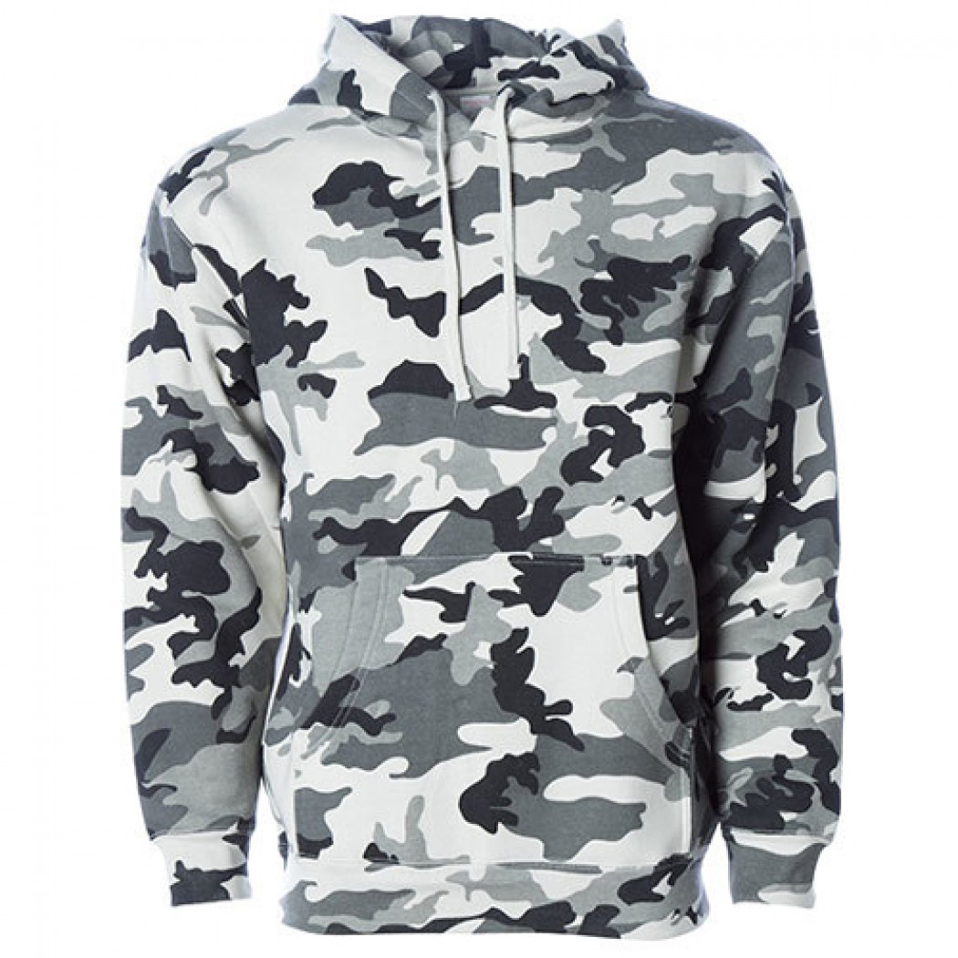 Men´s Heavyweight Hooded Pullover Snow Camo Men´s Heavyweight Hooded Pullover Snow Camo