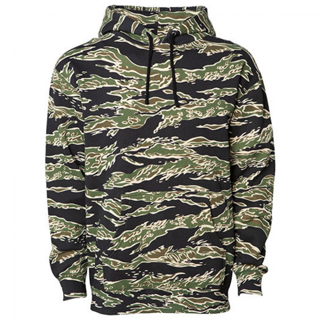 Men´s Heavyweight Hooded Pullover Tiger Camo Men´s Heavyweight Hooded Pullover Tiger Camo