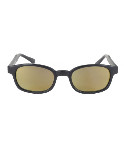 Kd's Matte Black / Gold Mirror Lens