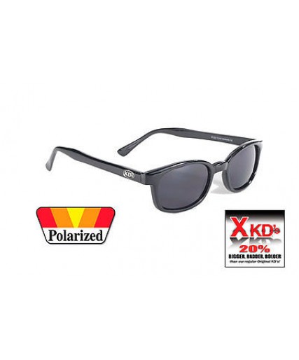 X-Kd's Shiny Black / Grey Polarized Lens