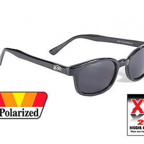 X-Kd's Shiny Black / Grey Polarized Lens