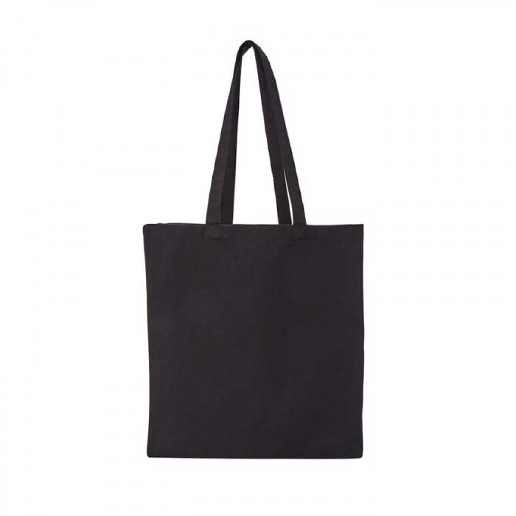 Recycled Premium Canvas “Spacious Shopper” Black