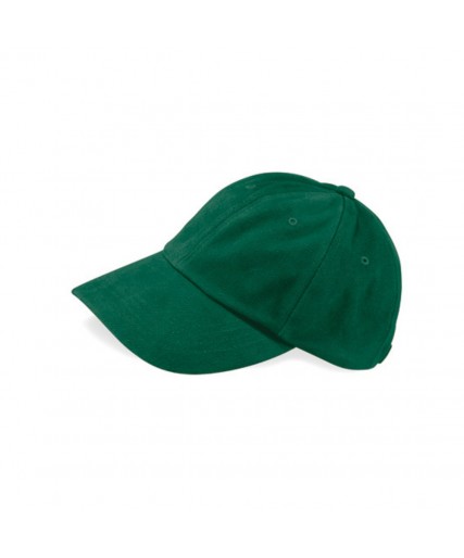 Low Profile Heavy Brushed Cotton Cap Bottle Green