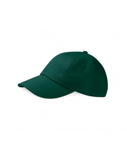 Low Profile Heavy Cotton Drill Cap Bottle Green