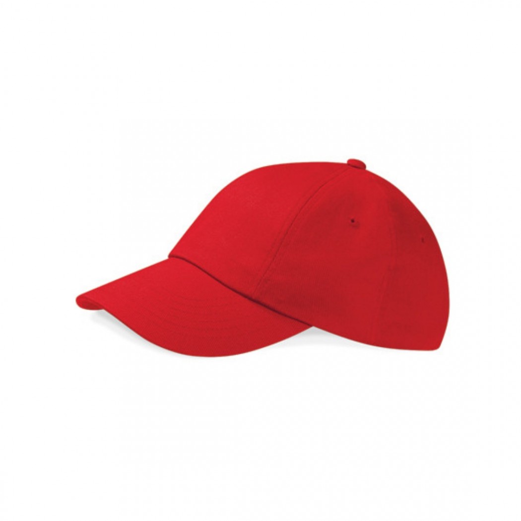 Low Profile Heavy Cotton Drill Cap Red