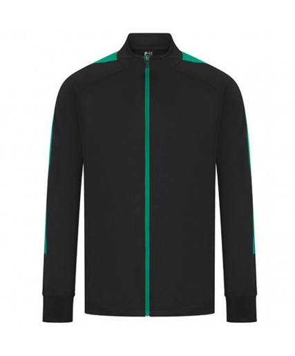 Unisex Knitted Tracksuit Top Black/Emerald Unisex Knitted Tracksuit Top Black/Emerald