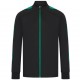 Unisex Knitted Tracksuit Top Black/Emerald