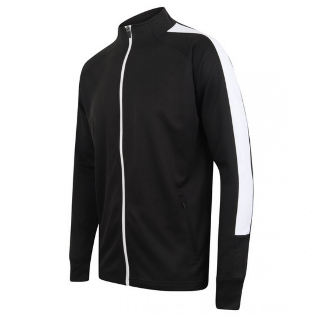 Unisex Knitted Tracksuit Top Black/White Unisex Knitted Tracksuit Top Black/White