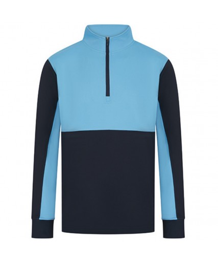 Adults 1/4 Zip Tracksuit Top Navy/Sky Adults 1/4 Zip Tracksuit Top Navy/Sky