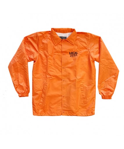 Local Zero Coach Jacket Signal Orange Local Zero Coach Jacket Signal Orange