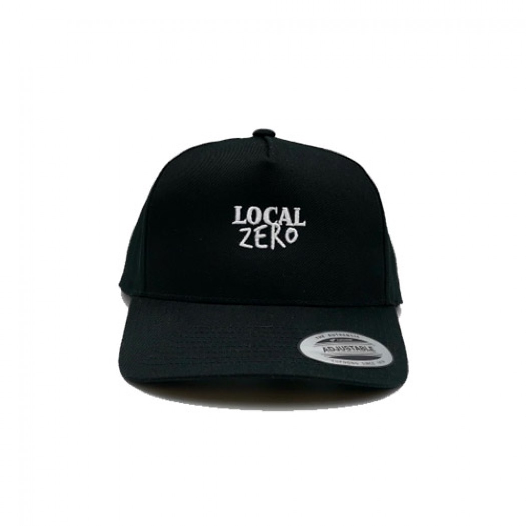 Local Zero Curved Snapback Cap Black