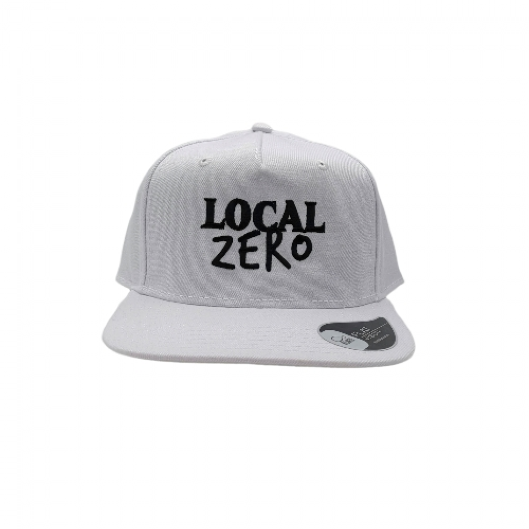 Local Zero Snapback Cap White