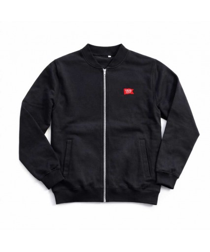Local Zero Red Flag Slimfit Zip Sweatshirt – Black (Last One)