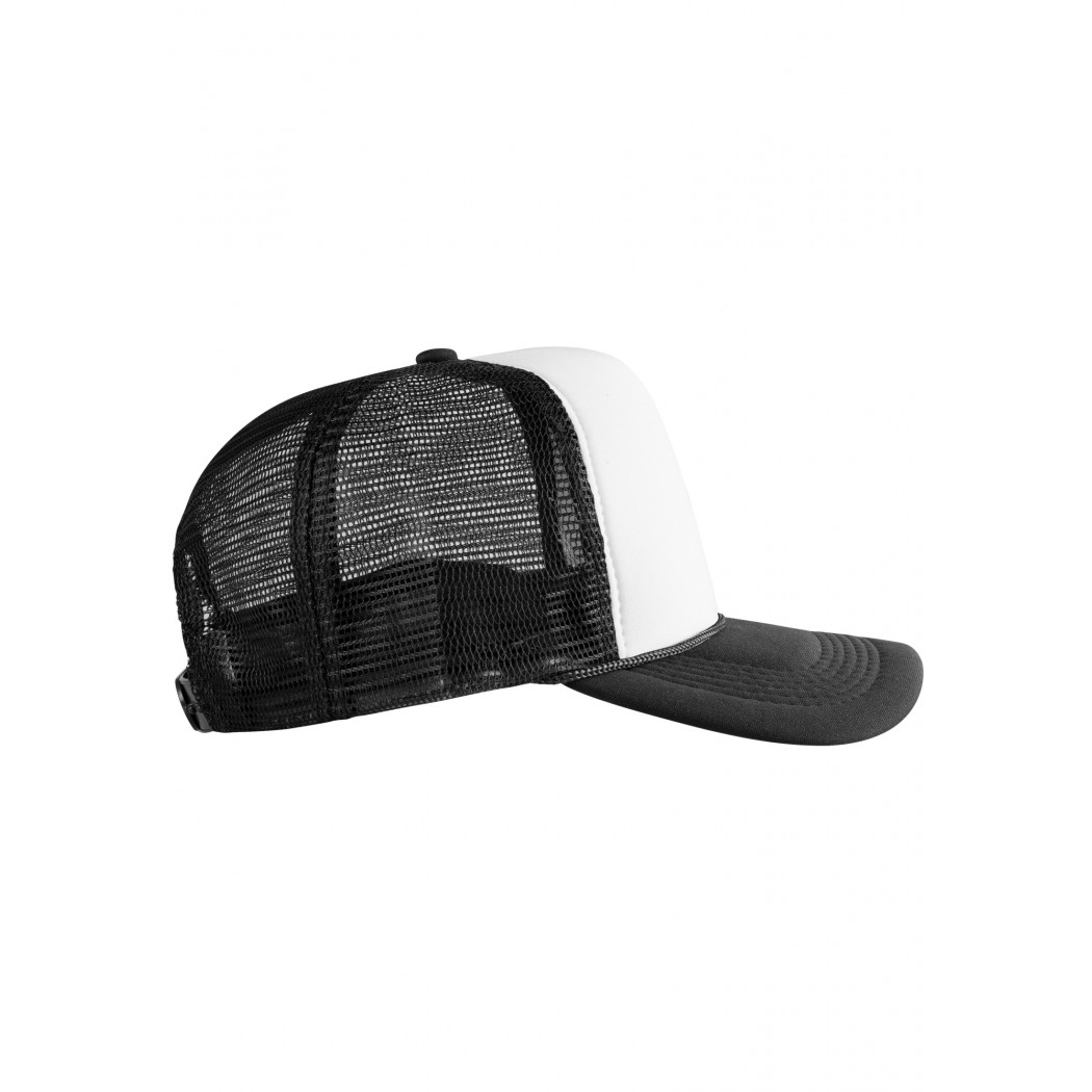 Baseball Cap Trucker high profile Black/white