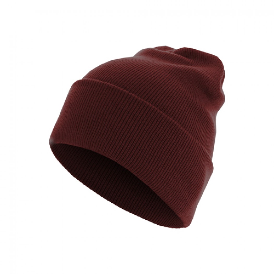 Beanie Basic Flap Long Version Maroon Beanie Basic Flap Long Version Maroon