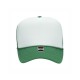 OTTO CAP 5 Panel High Crown Mesh Back Trucker Hat Kelly/White/Kelly