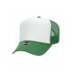OTTO CAP 5 Panel High Crown Mesh Back Trucker Hat Kelly/White/Kelly