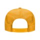 OTTO CAP 5 Panel High Crown Mesh Back Trucker Hat Gold