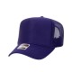 OTTO CAP 5 Panel High Crown Mesh Back Trucker Hat Purple