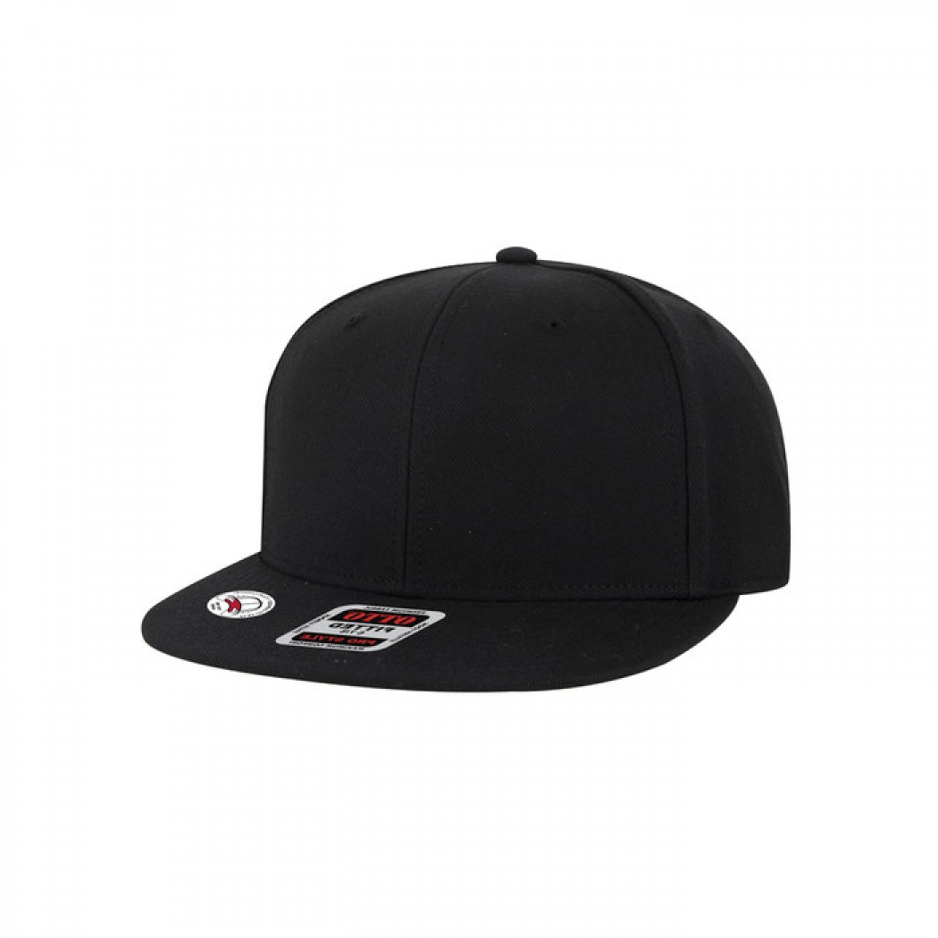 OTTO CAP “OTTO FIT” 6 Panel Pro Style Fitted Cap Black