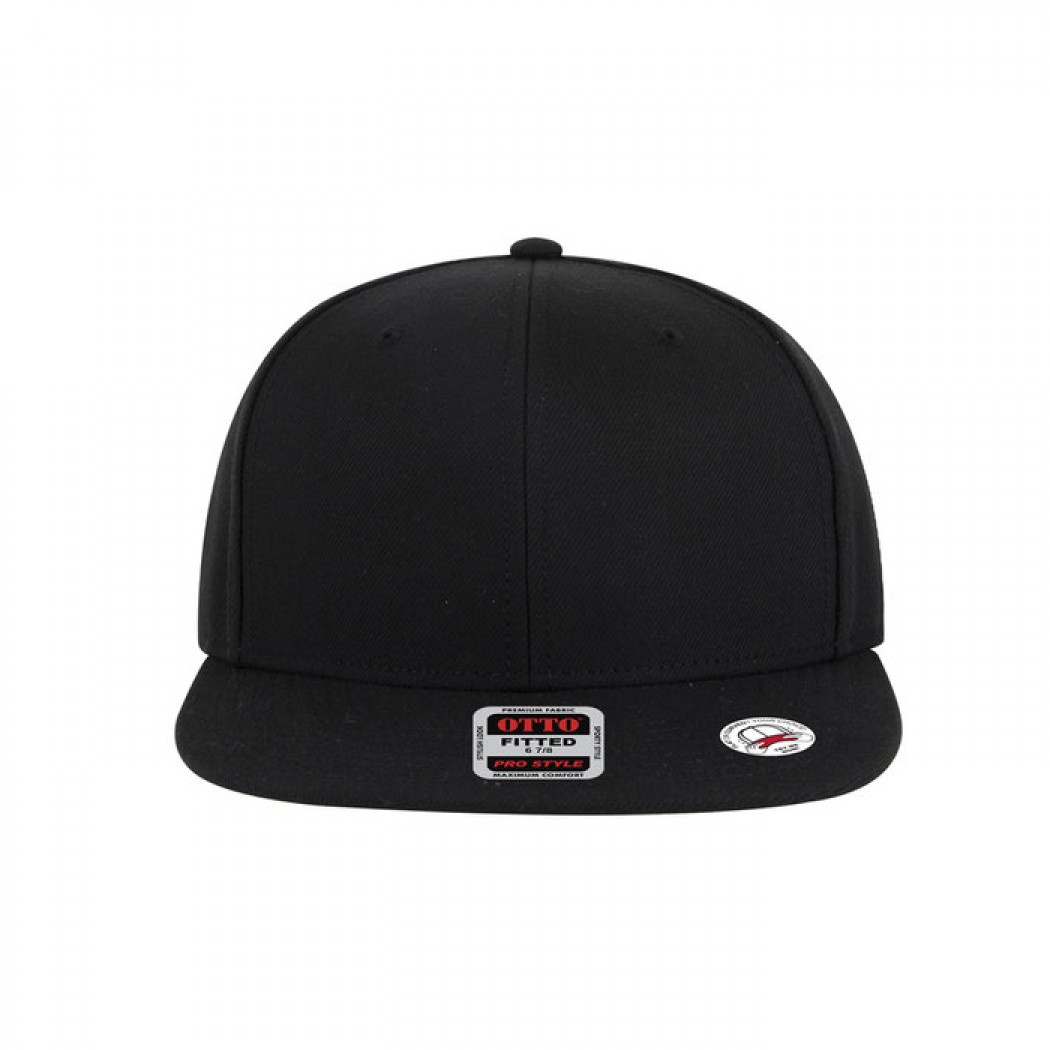 OTTO CAP “OTTO FIT” 6 Panel Pro Style Fitted Cap Black
