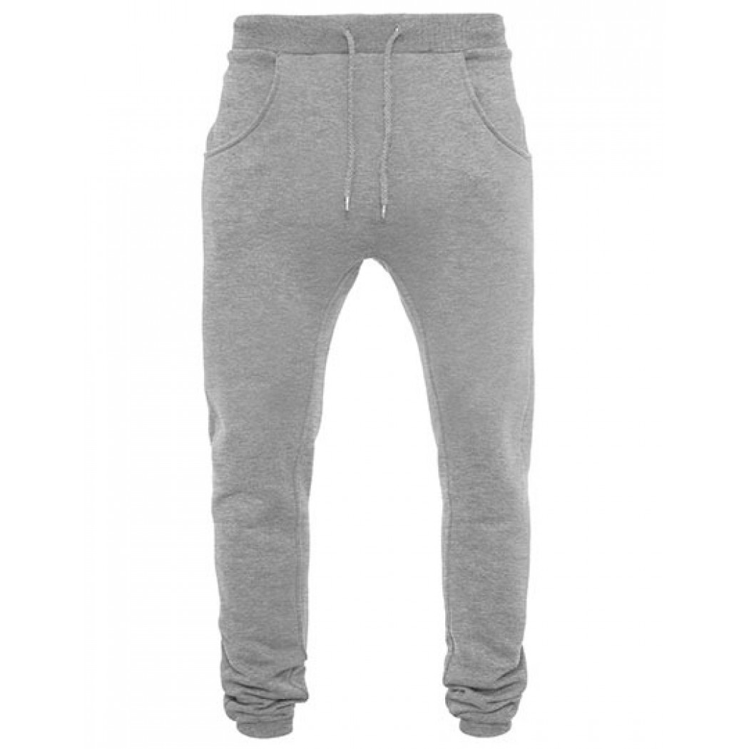 Heavy Deep Crotch Sweatpants Grey