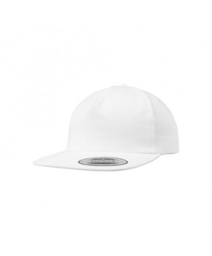 Unstructured 5-Panel Snapback White