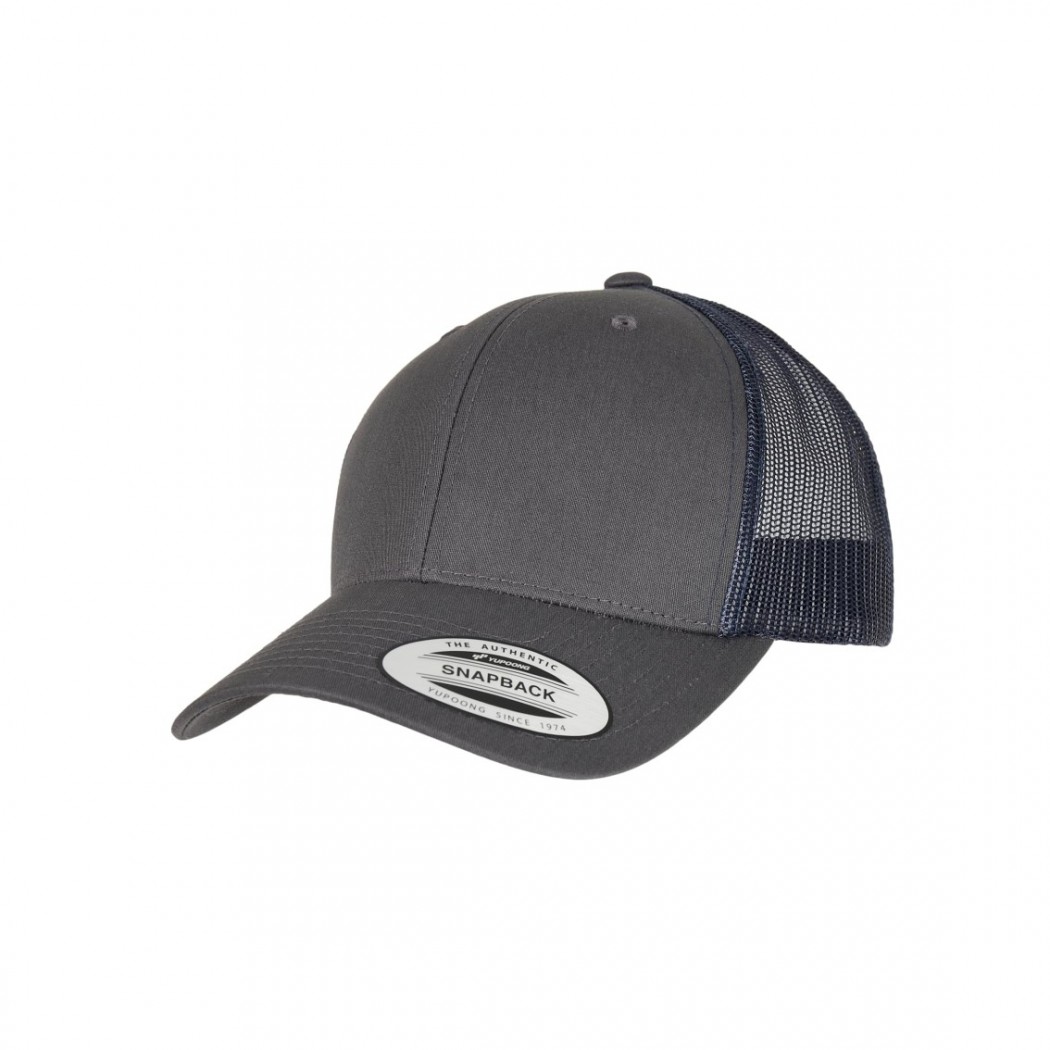 Retro Trucker Cap Charcoal/Navy
