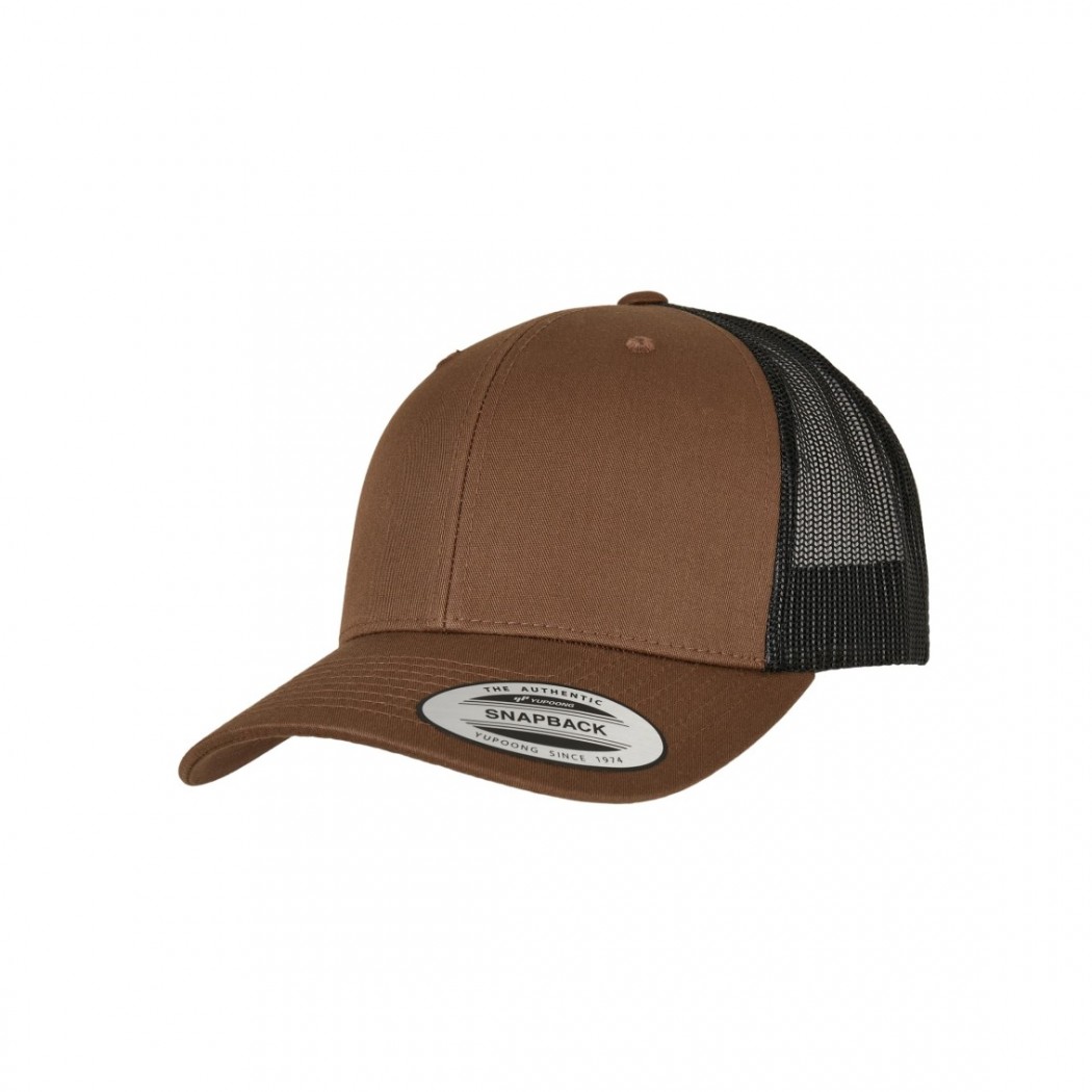Retro Trucker Cap Coyote Brown/Black