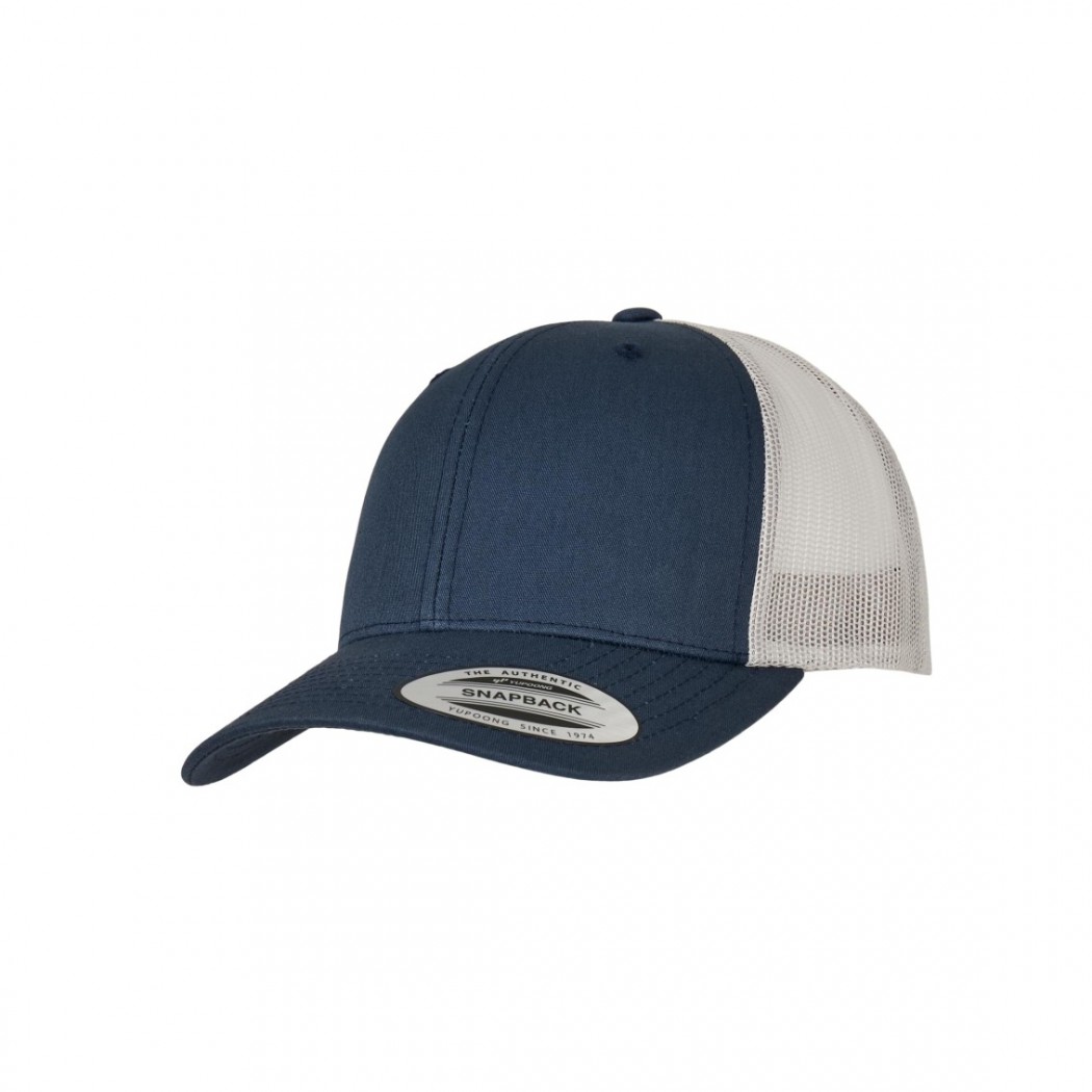 Retro Trucker Cap Navy/Silver