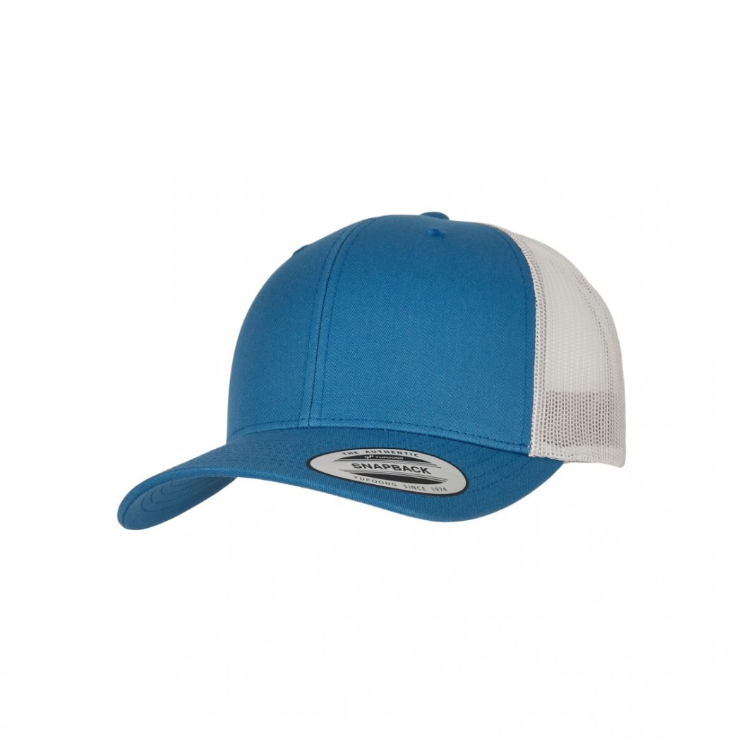 Retro Trucker Cap Steel Blue/Silver