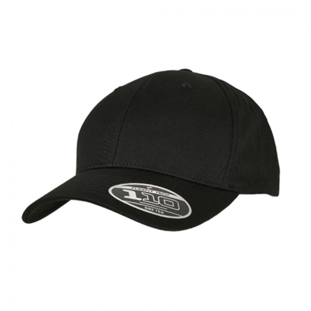 Flexfit 110 Curved Visor Snapback Black