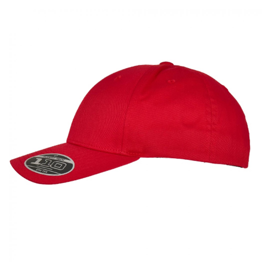 Flexfit 110 Curved Visor Snapback Red