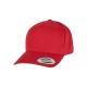 5-Panel Curved Classic Snapback Cap Red 5-Panel Curved Classic Snapback Cap Red