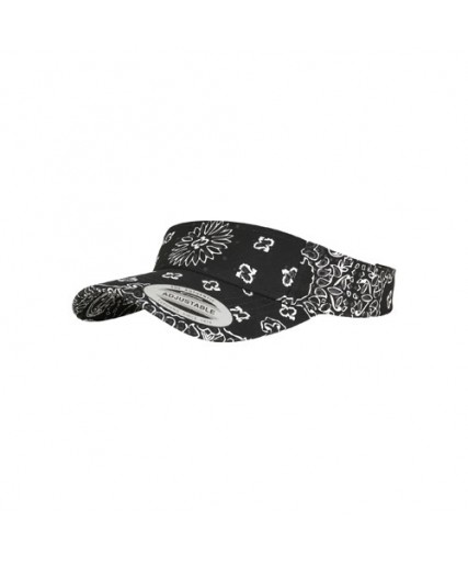 Paisley Printed Visor Black