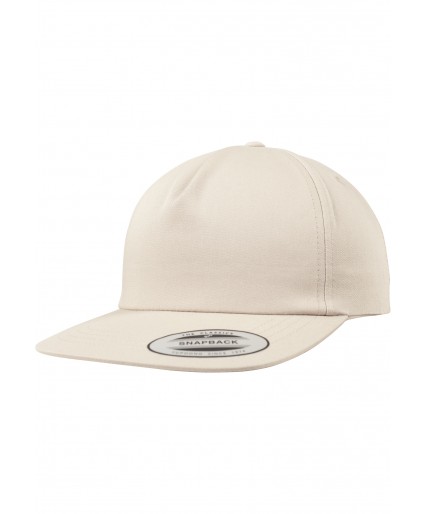 Unstructured 5-Panel Snapback Cap Khaki Unstructured 5-Panel Snapback Cap Khaki